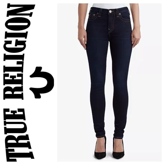 True Religion Halle High Rise Super Skinny Jeans - Picture 1 of 14